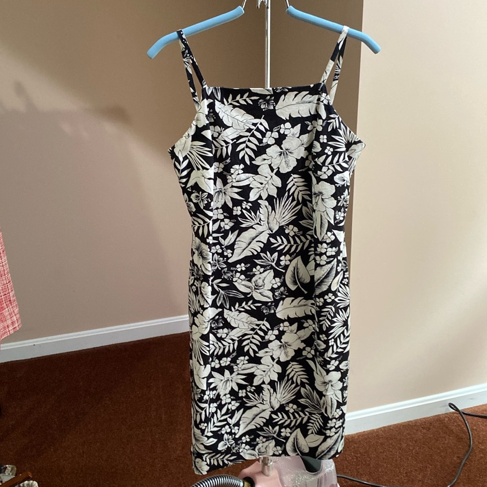 Brooks Brothers 346 Black and White Cotton sundress dress 8